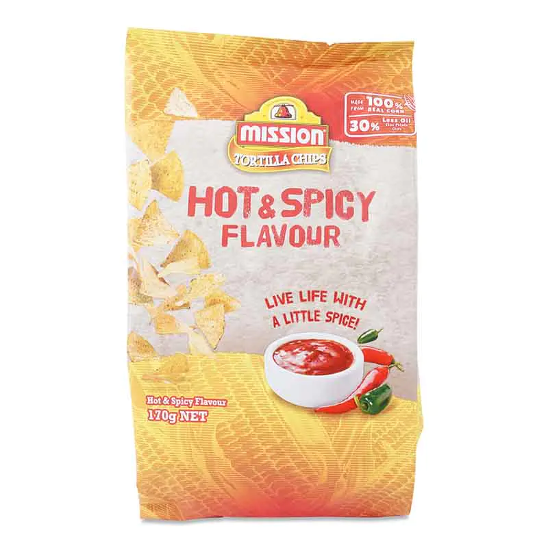 Mission Tortilla Chips Hot & Spicy 170g