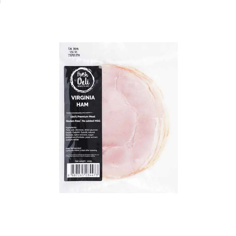 Fresh Deli Virginia Ham Sliced, 100g