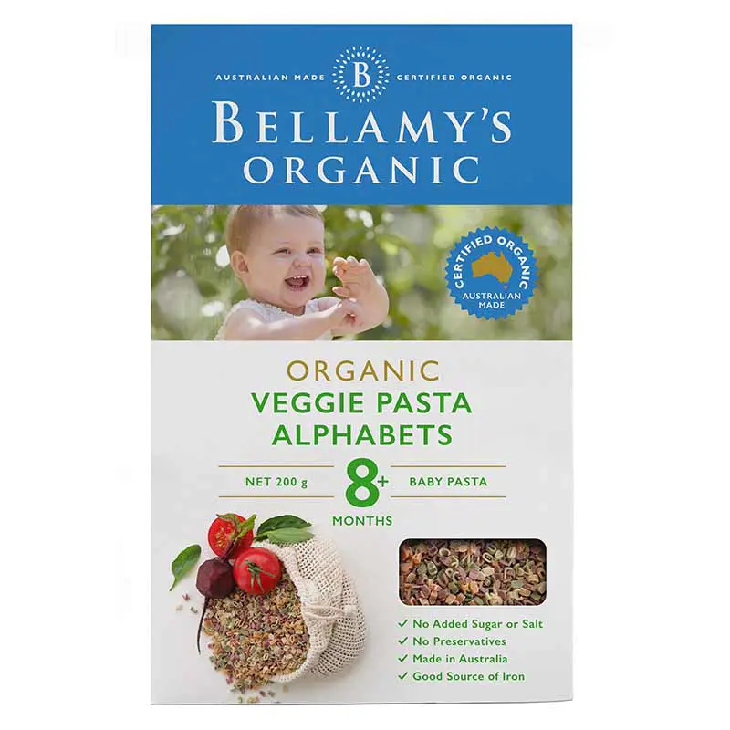 Bellamy's Organic Veggie Pasta Alpha, 200g