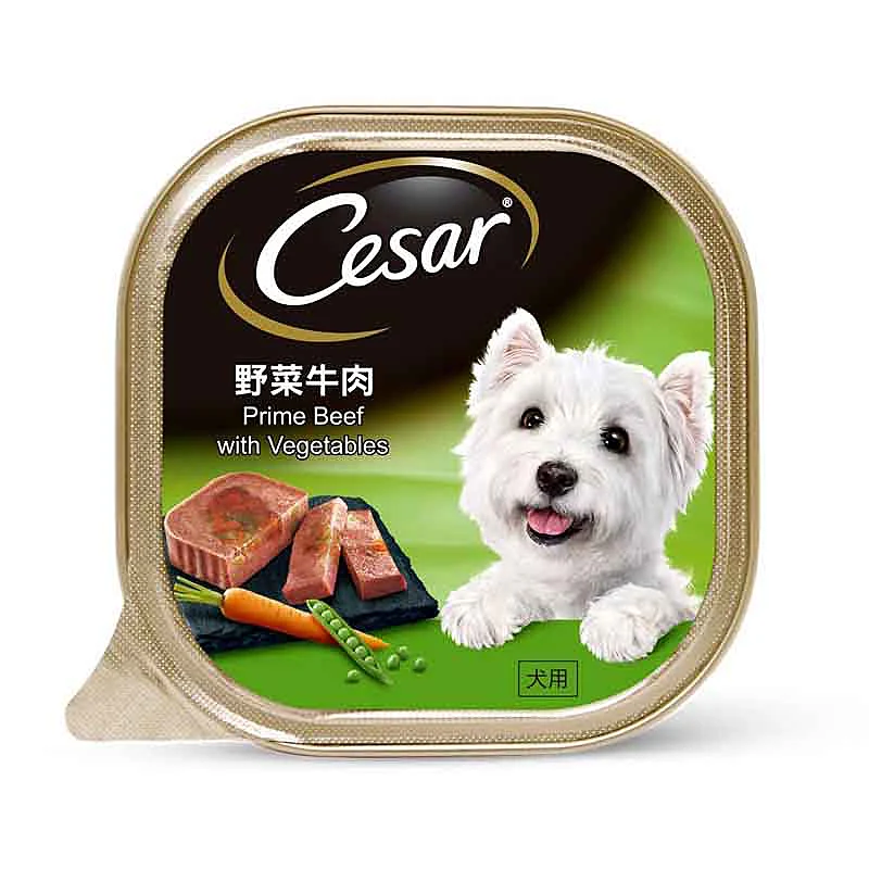 Cesar Gourmet Beef With Vegetable 100g