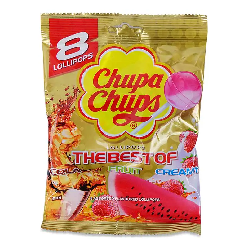 Chupa Chups The Best Of Lollipops 8s X 96g