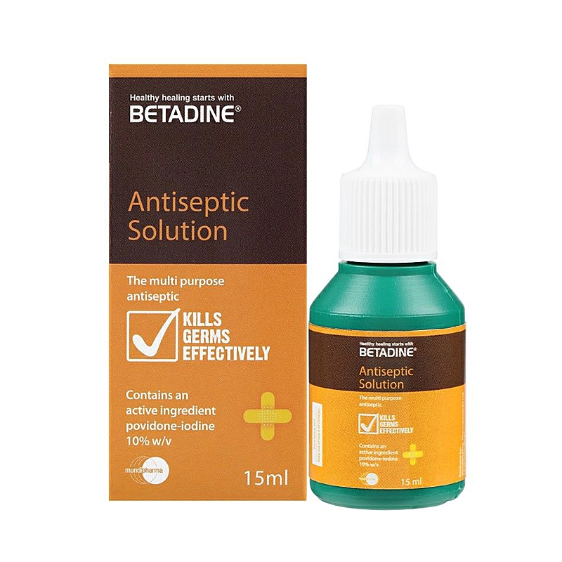 Betadine Antiseptic Liquid PVP-I 10% W/V 15ml .