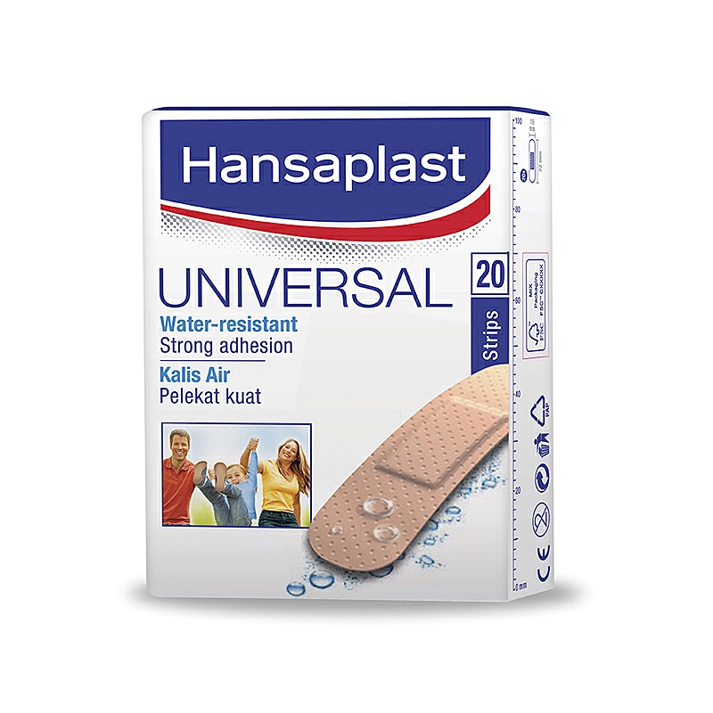 Hansaplast Water-Resistant Plasters, 20pcs