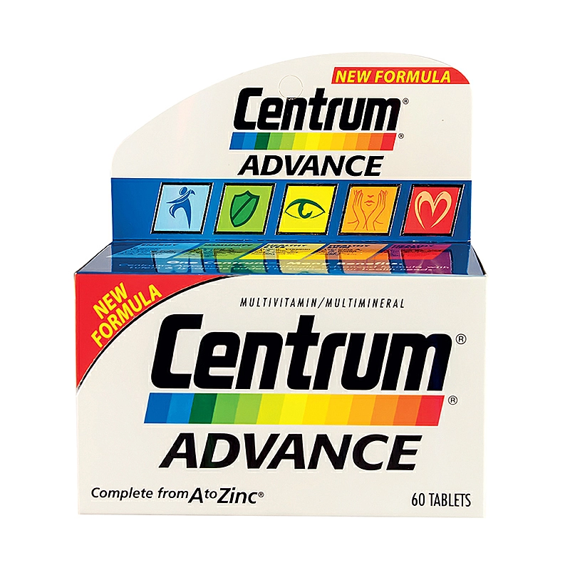 Centrum Advance Multivitamin, 60 tablets .