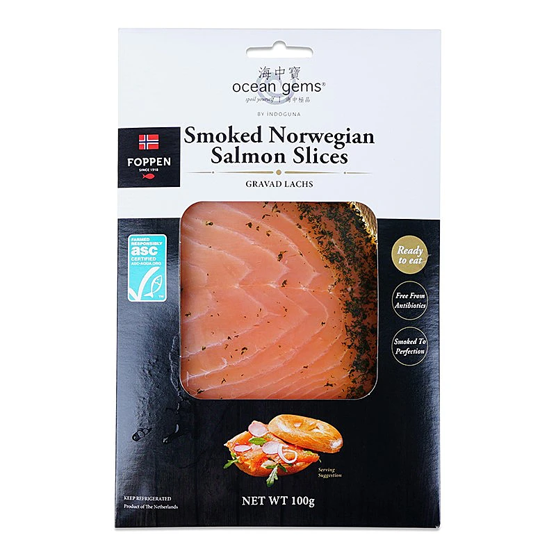 Foppen Smoked Norwegian Salmonsliced100G
