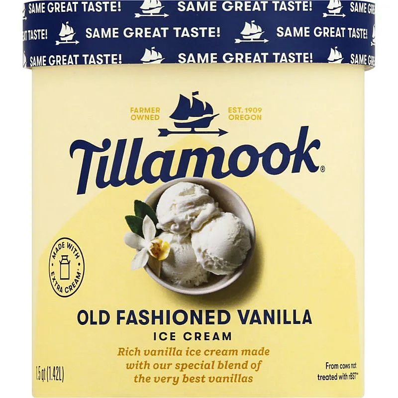 Tillamook Old Fashioned Vanilla Ice Cream 1.5L