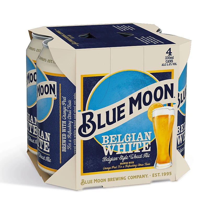 Blue Moon Belgian White Can, 4x330ml
