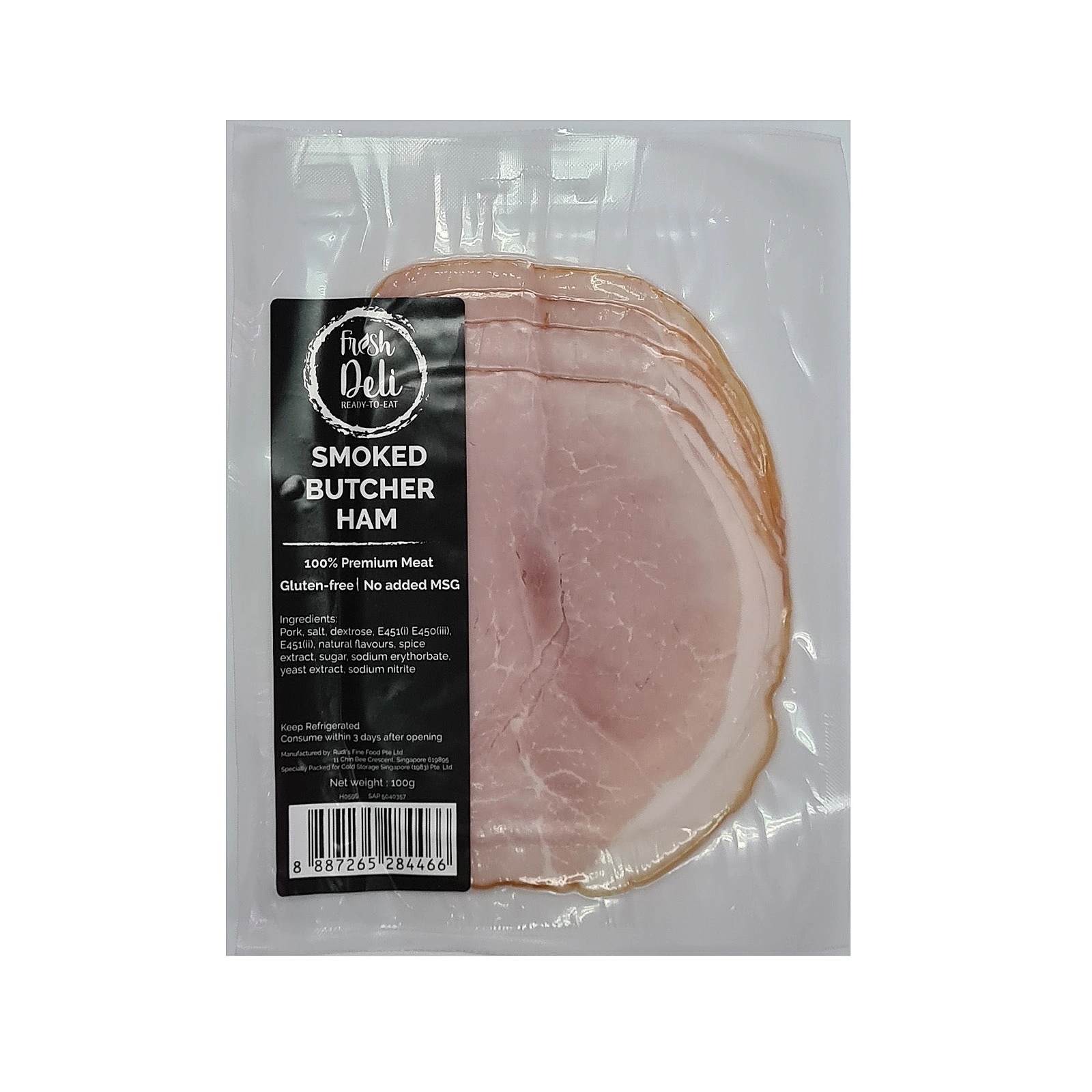 Fresh Deli Butcher Ham Sliced, 100g