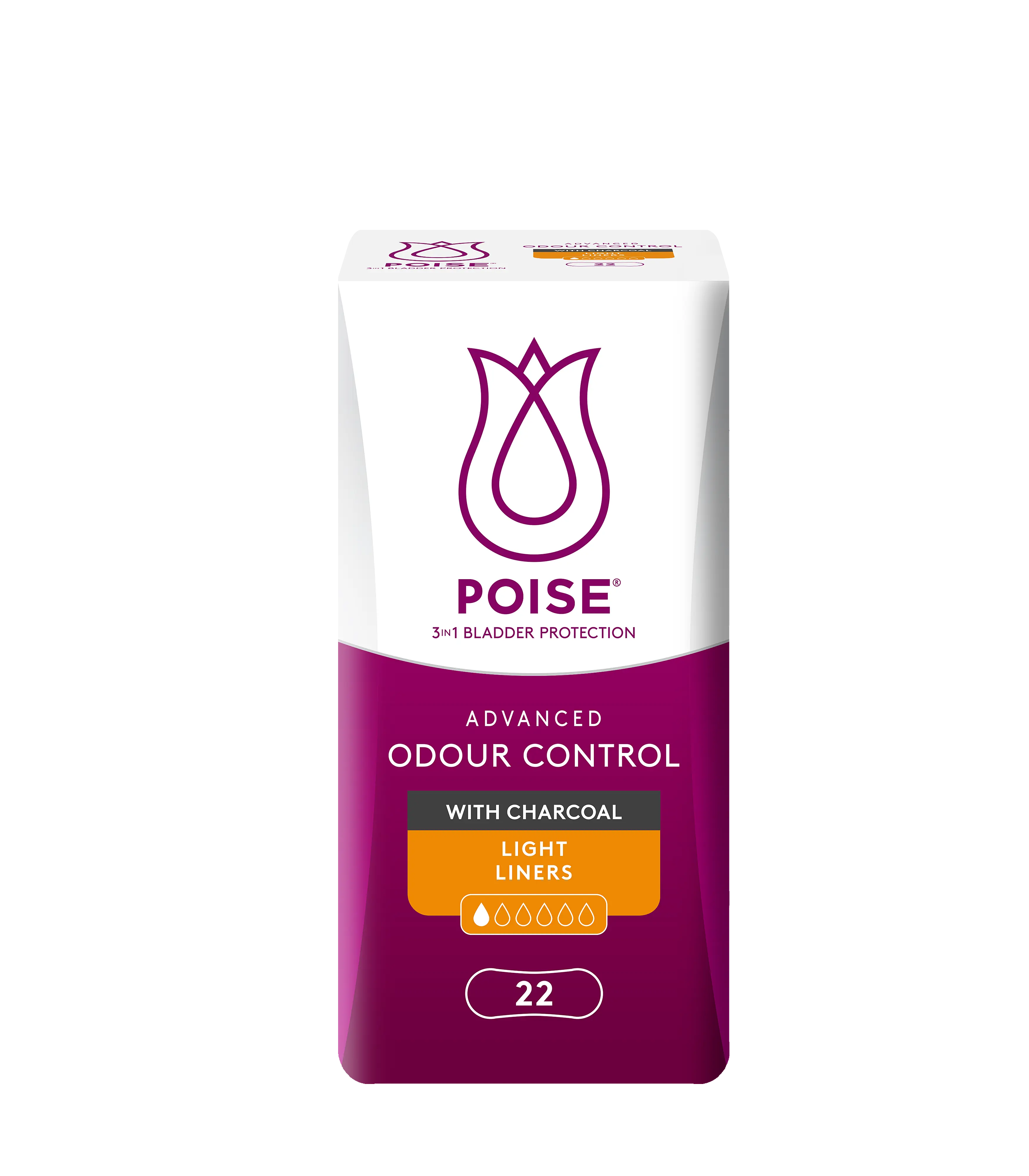 Poise Liner Charcoal Light, 22s
