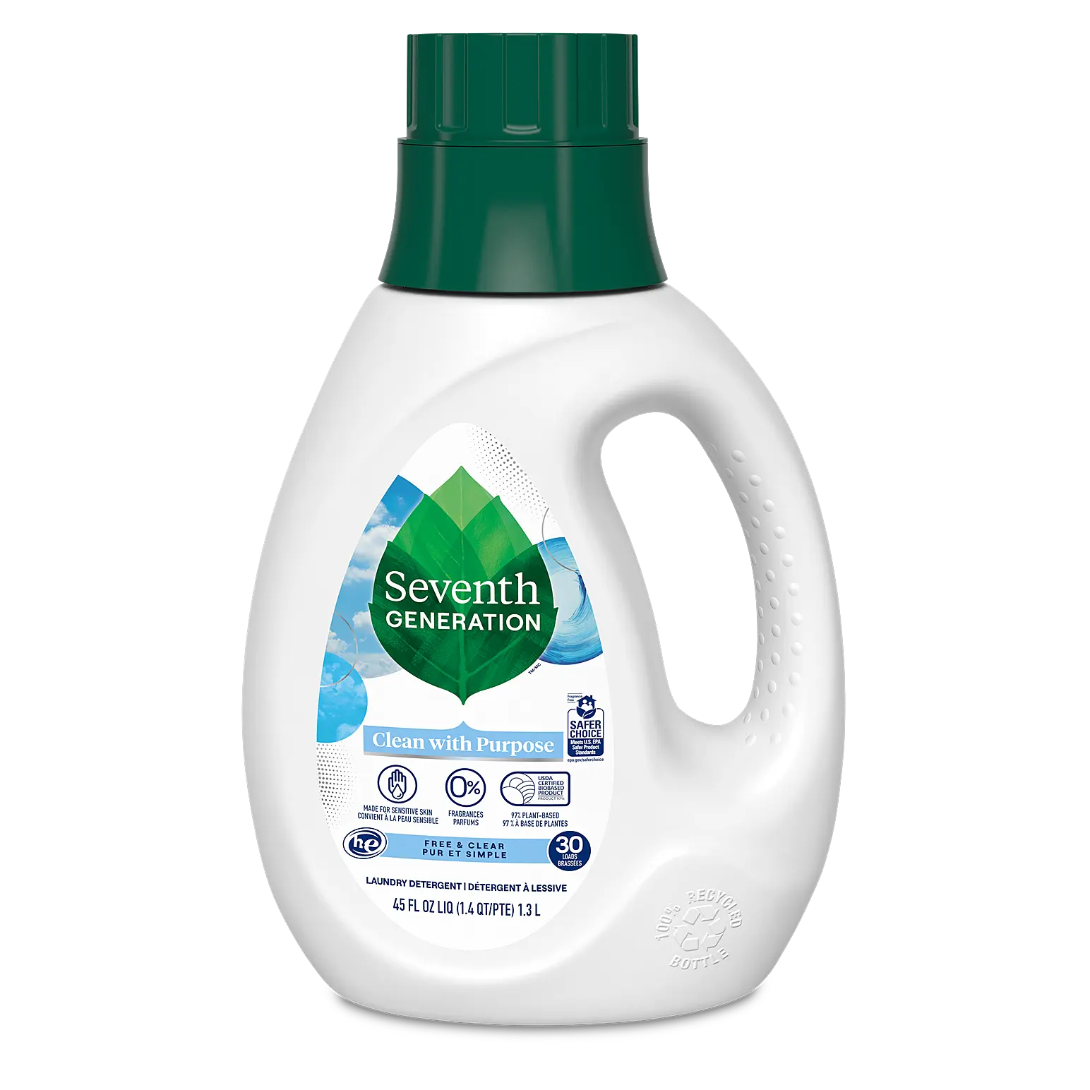 Seventh Generation Liquid Detergent Clear 45Oz