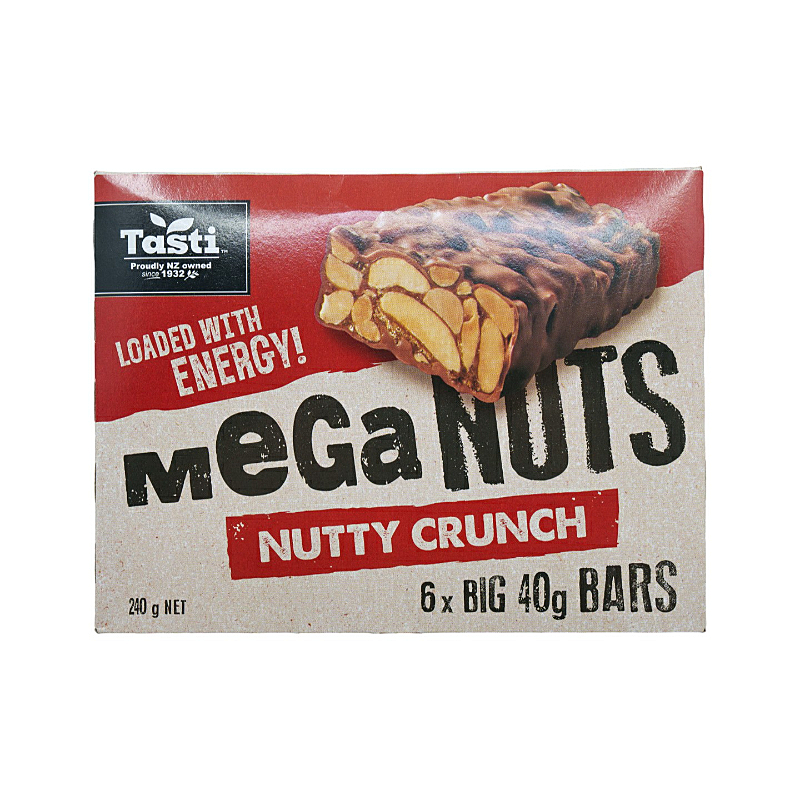 Tasti Mega Nut Bars Nutty Crunch, 240g
