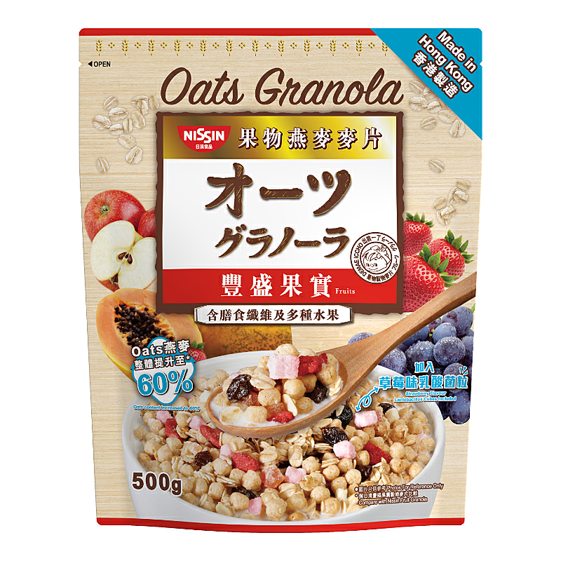 Nissin Fruit Oats Granola, 500g