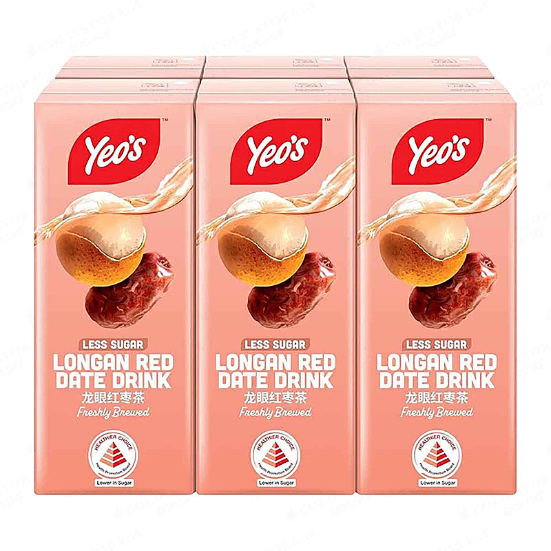 Yeo's Longan Red Date Drink 6X250ml