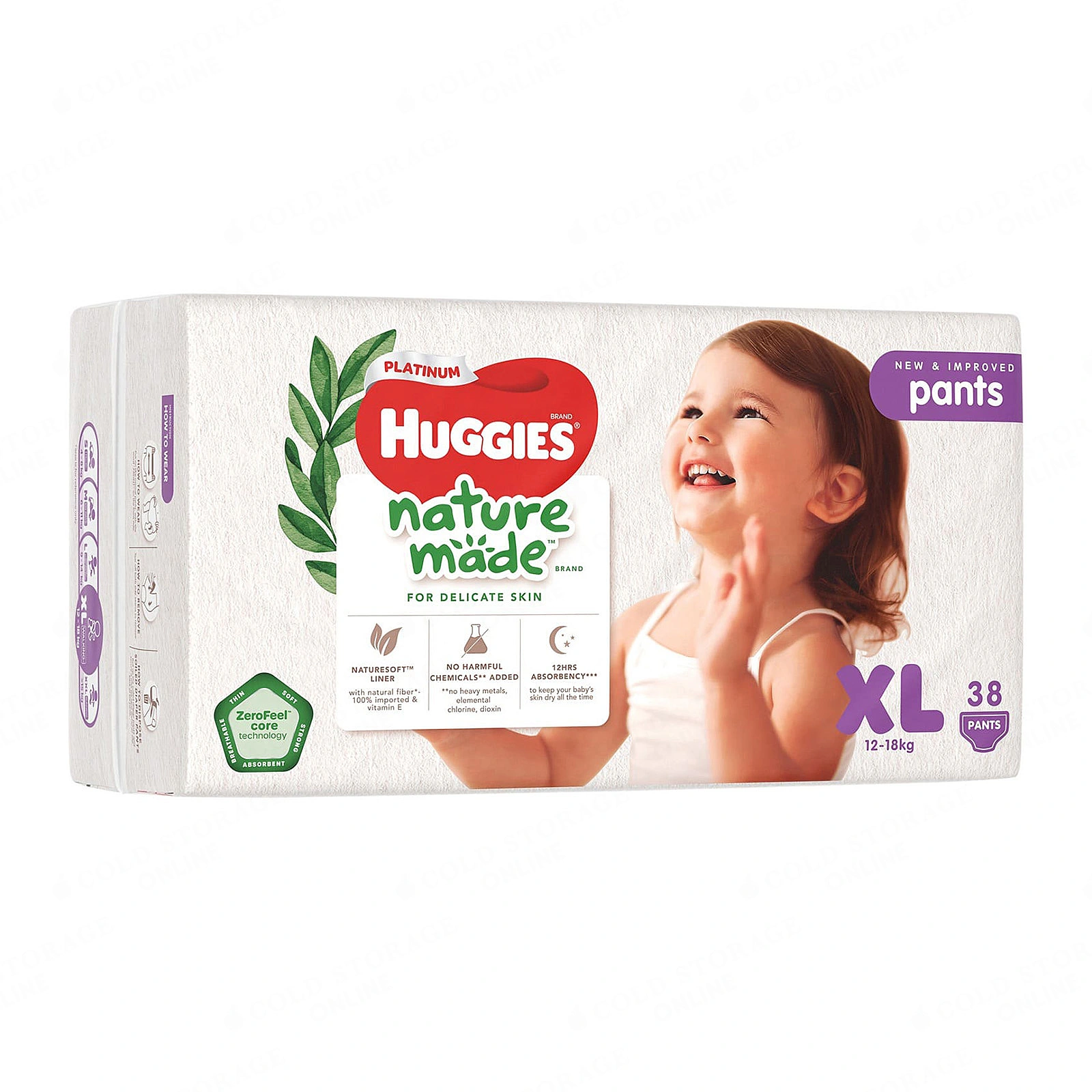 Huggies Platinum Nature Made Pants XL 38s