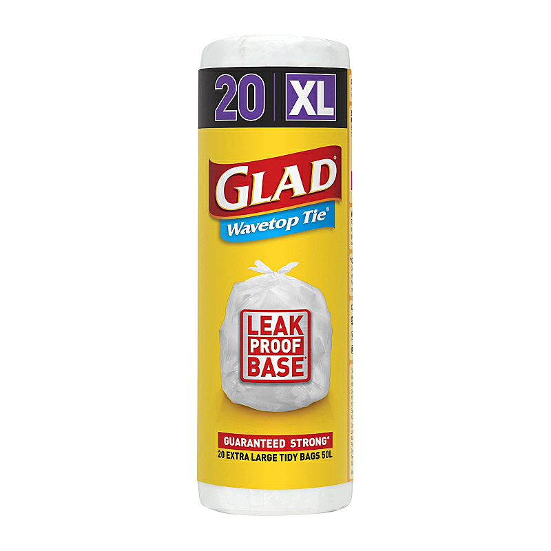 Glad Wavetop Kitchen Tidy Bags XL 20s