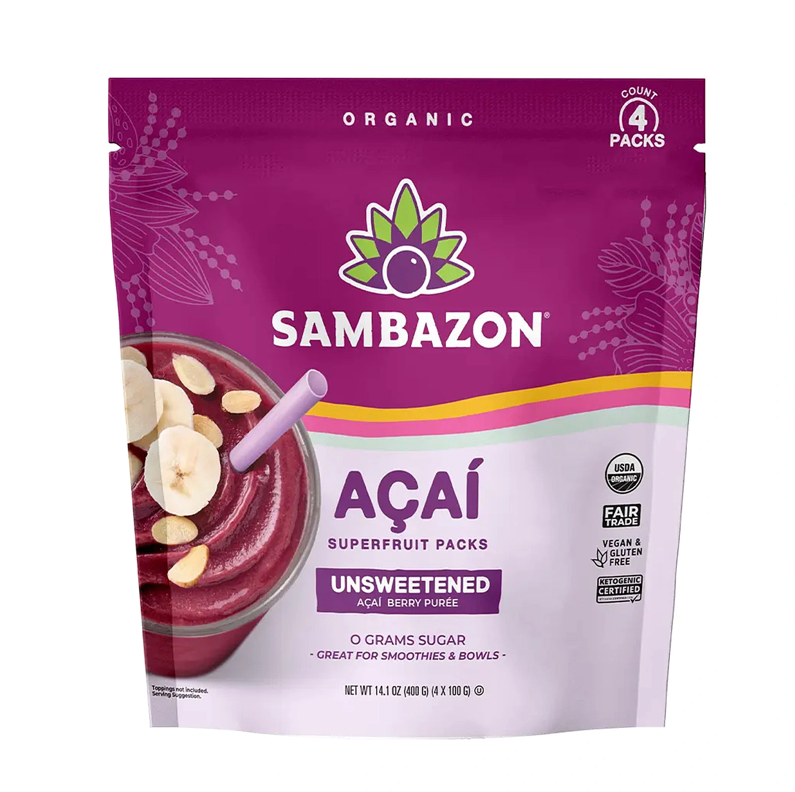 Sambazon Acai Pure Unsweetened Superfruit 400g