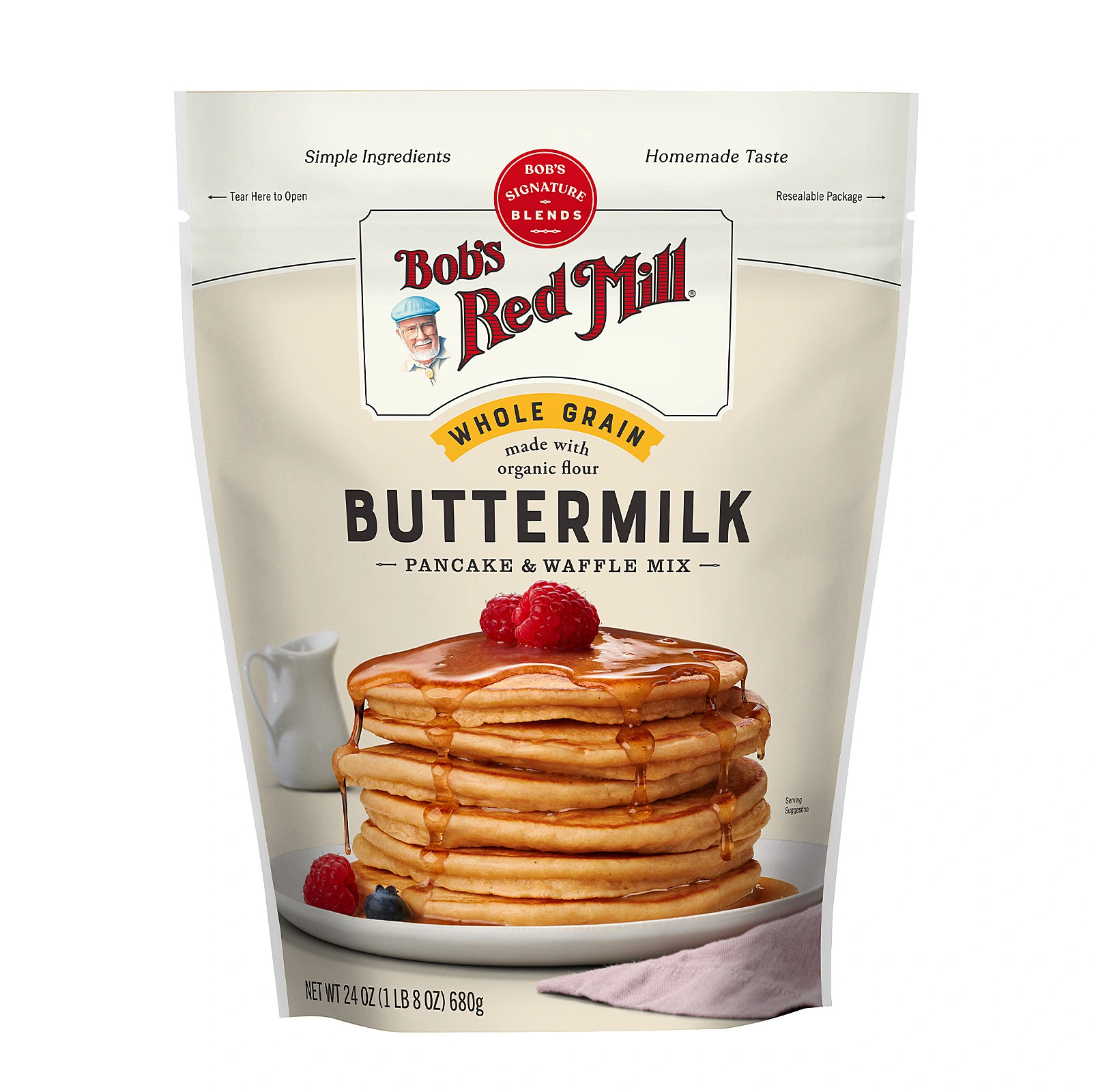 Bob's Red Mill Buttermilk Pancake 70%, 24 OZ