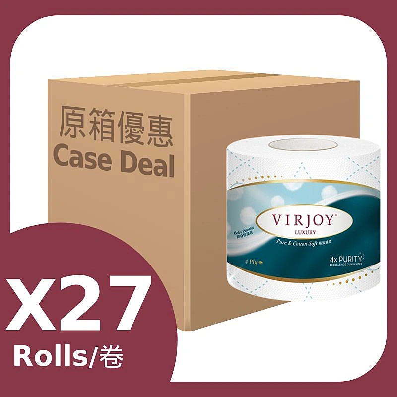 倩絲親膚4層壓花抽取式面紙原味(原箱) 24PK